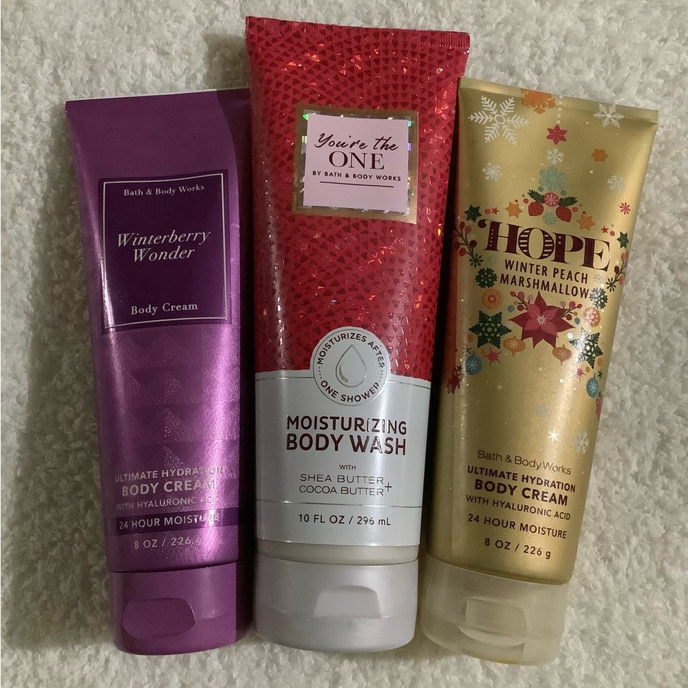 New Bath & Body Works Winterberry Wonder, You're the One and Hope trio